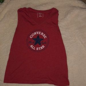 a red converse all star t-shirt only worn once